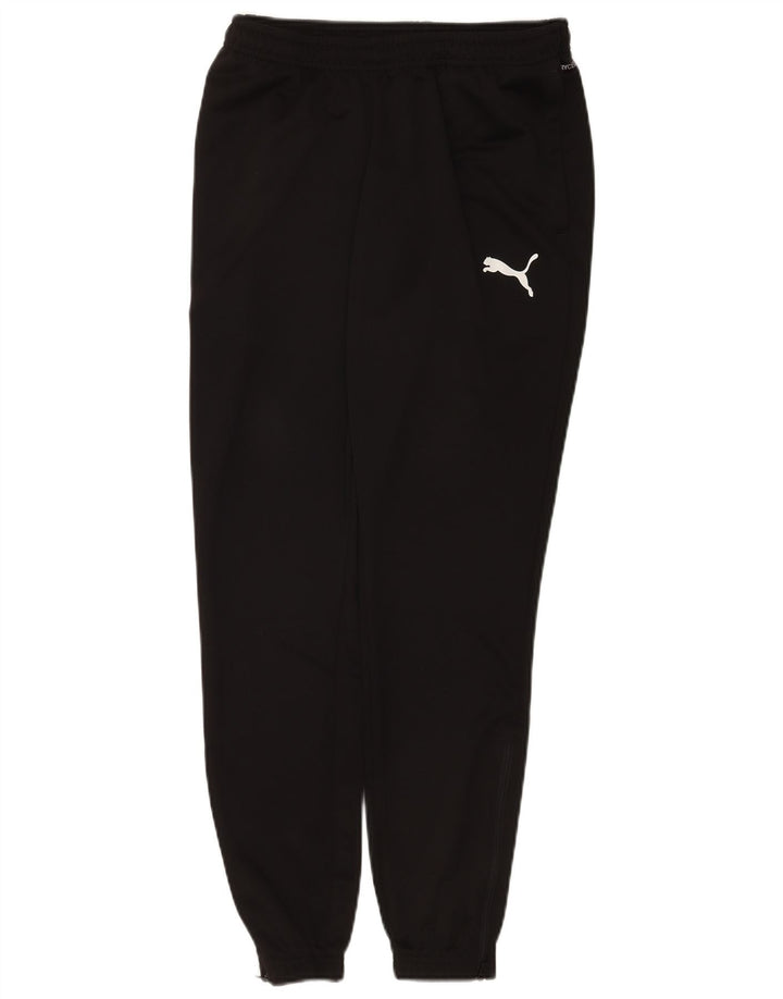 Puma Mujer Chándal Pantalones Joggers UK 12 Mediano Negro Poliéster