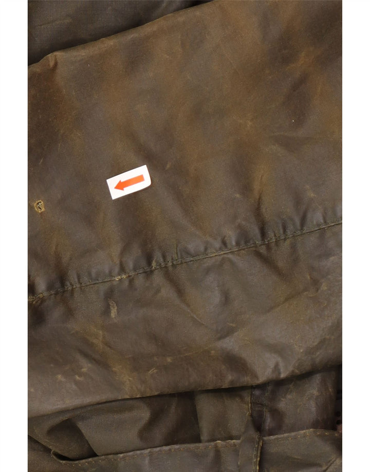BARBOUR Gabardina de algodón encerado para mujer EU 34 XS Caqui Algodón Clásico