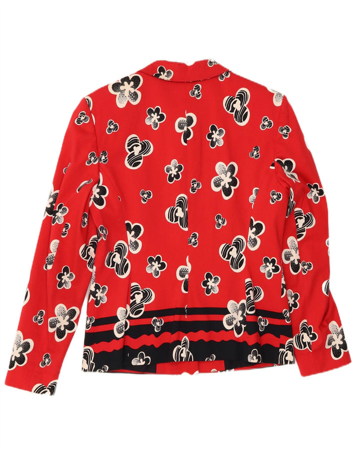 Mondi Chaqueta tipo blazer de 4 botones para hombre EU 38 Mediano Rojo Floral