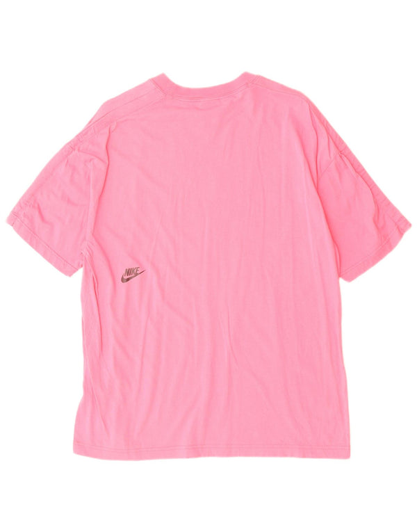 Nike Camiseta holgada con gráfico para hombre XS Algodón rosa