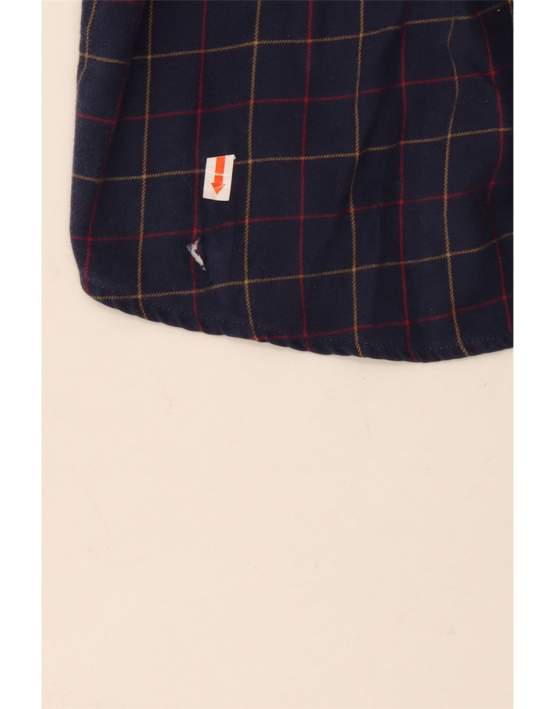 Barbour Camisa De Franela De Corte Entallado De Algodón A Cuadros Azul Marino Mediano