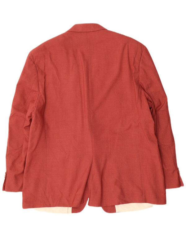 Ralph Lauren Chaqueta Blazer de 2 Botones para Hombre UK 48 3XL Poliéster Rojo