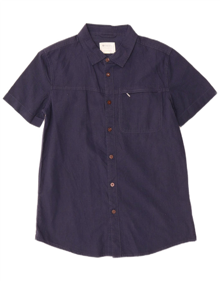 Camisa de manga corta para hombre Mountain Warehouse Small Algodón azul marino