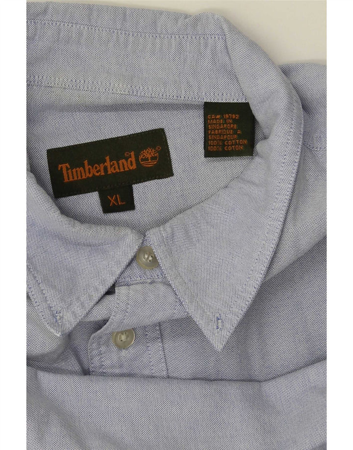 Camisa Timberland Hombre XL Algodón Azul