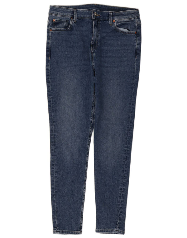 Marks & Spencer Vaqueros ajustados para mujer UK 14 Medium W30 L26 Algodón azul