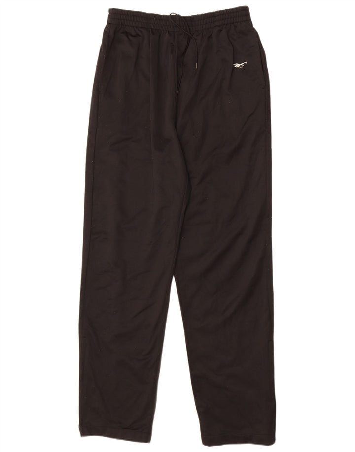 Reebok - Pantalón de chándal para hombre, talla grande, poliéster negro
