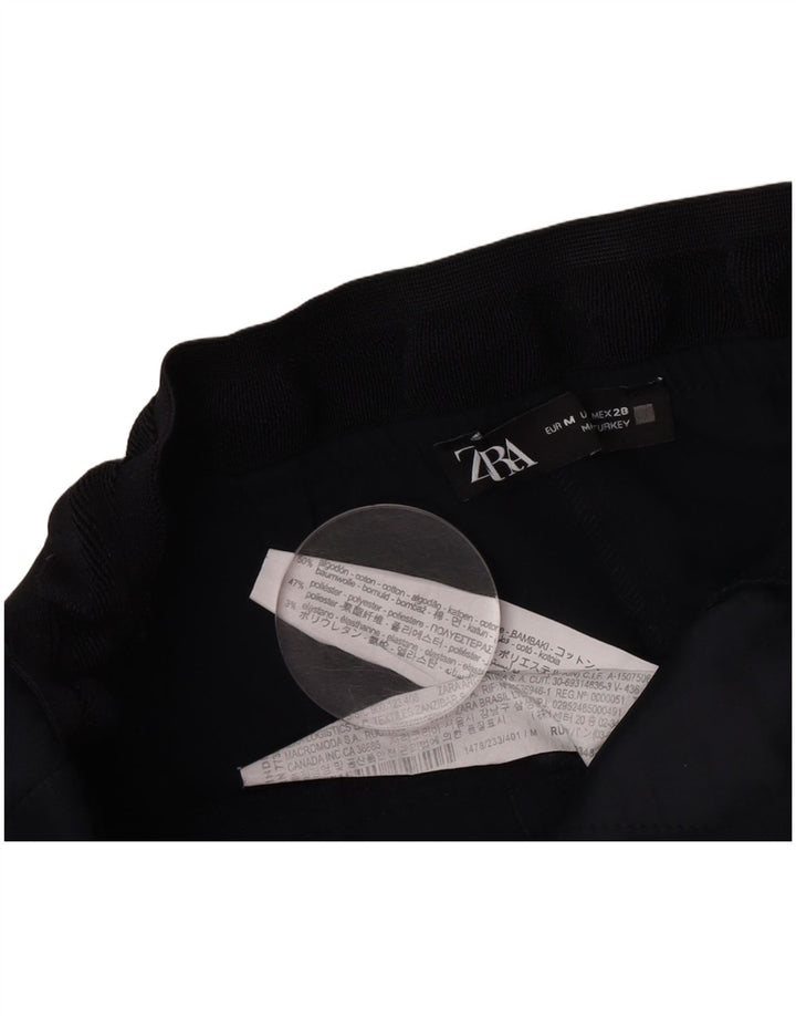 Zara Mujer Pantalón Chino Slim Medium W30 L28 Algodón Negro