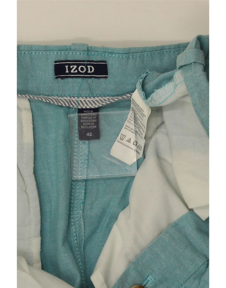 IZOD Pantalones cortos chinos para hombre W42 2XL Algodón azul