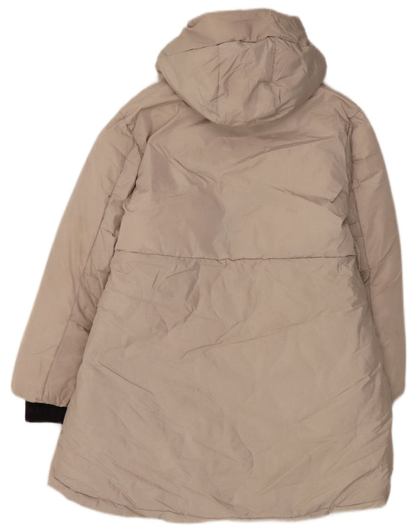 Ted Baker Abrigo acolchado con capucha y gráfico para niña 9-10 años Poliéster beige