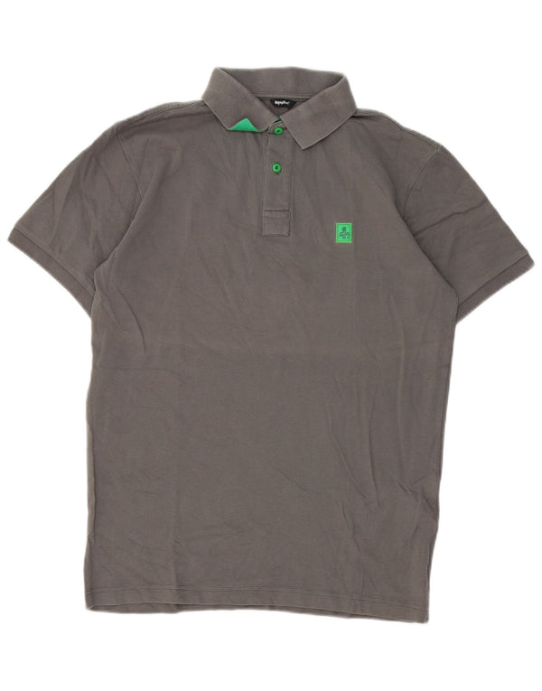 Refrigue Polo Hombre Algodón Gris Medio