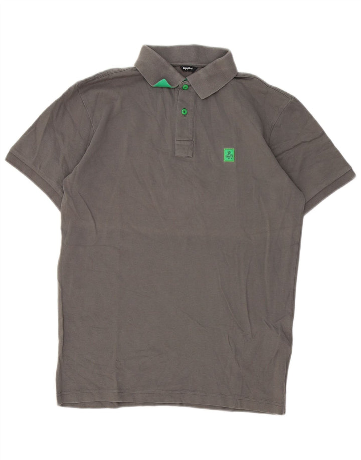 Refrigue Polo Hombre Algodón Gris Medio