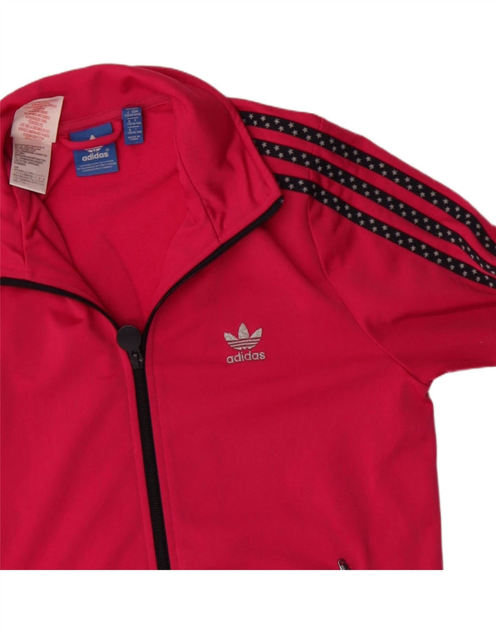 Adidas Chaqueta de chándal gráfica para niña 14-15 años Rosa Poliéster