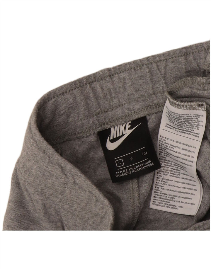 Nike - Pantalones cortos deportivos para hombre, talla pequeña, algodón gris