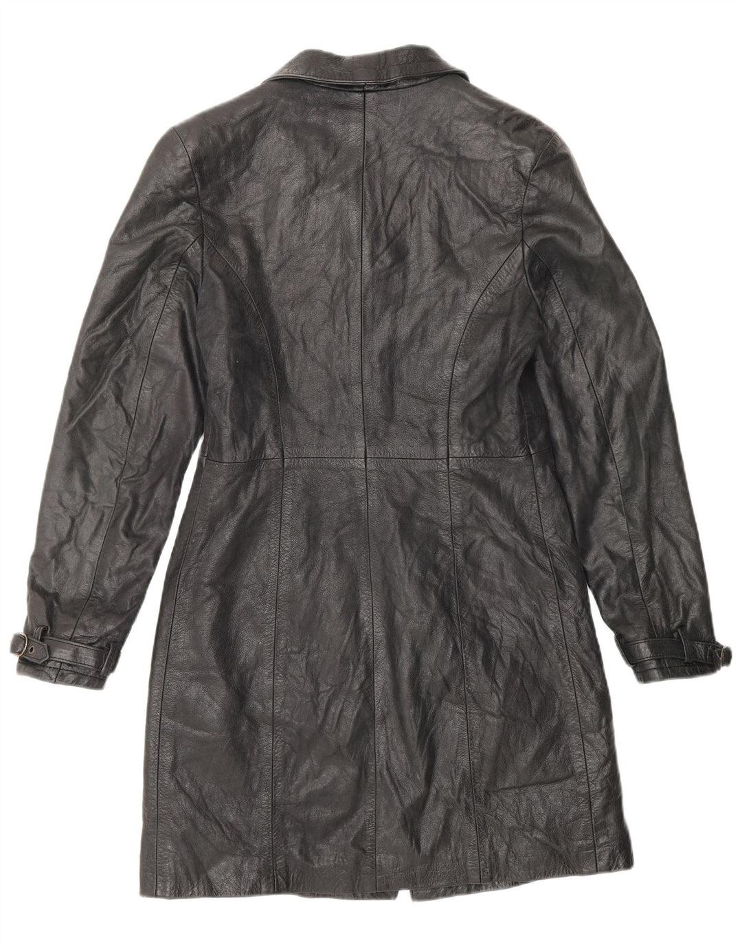 Vimapel Abrigo de cuero para mujer UK 10 Small Black Classic