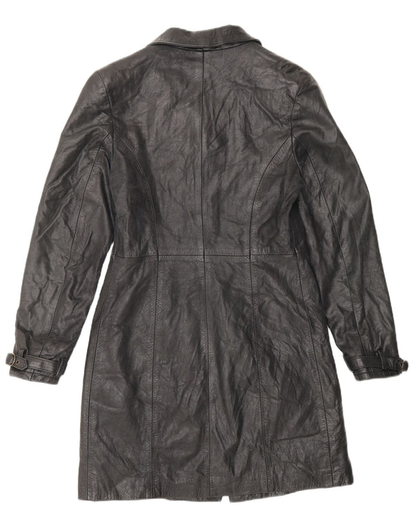 Vimapel Abrigo de cuero para mujer UK 10 Small Black Classic