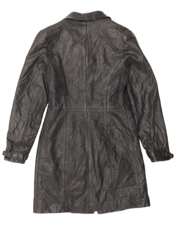 Vimapel Abrigo de cuero para mujer UK 10 Small Black Classic
