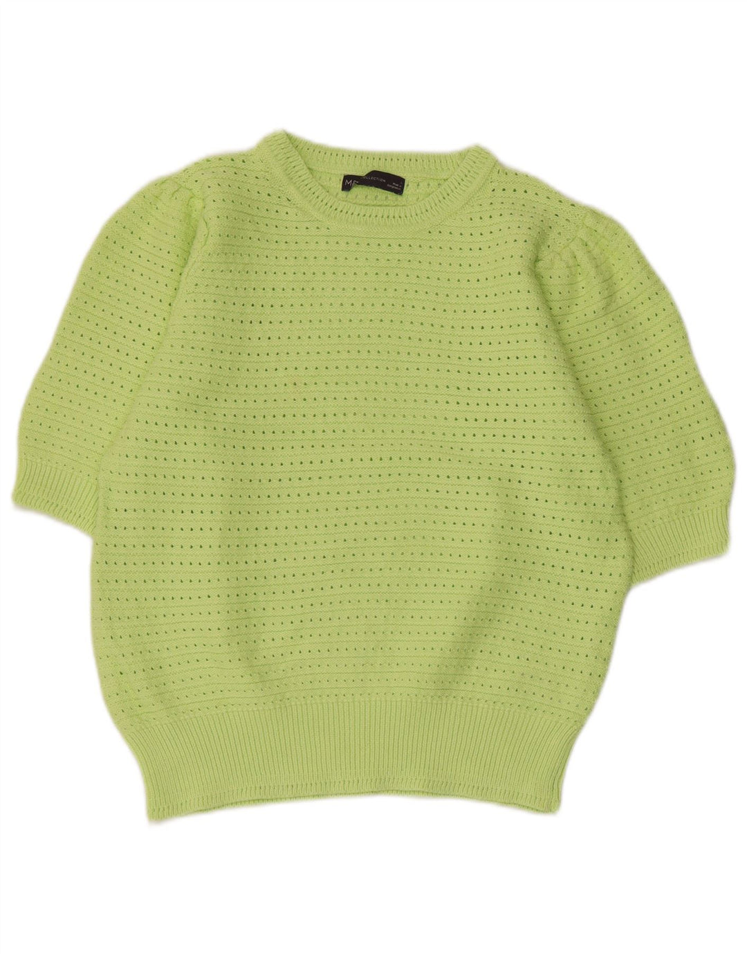 MARKS & SPENCER Suéter tipo jersey con cuello redondo para mujer UK 40 Grande Verde