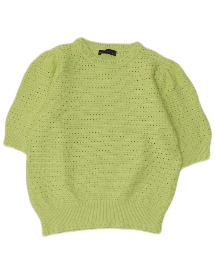 MARKS & SPENCER Suéter tipo jersey con cuello redondo para mujer UK 40 Grande Verde