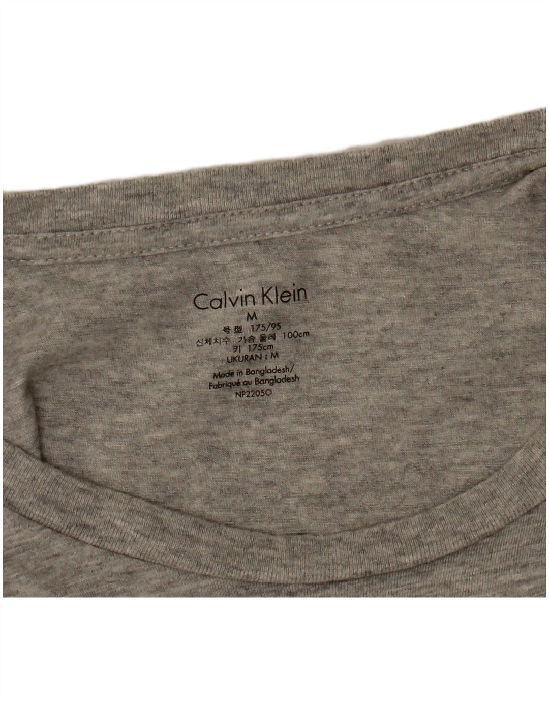 CALVIN KLEIN Camiseta Hombre Gris Medio