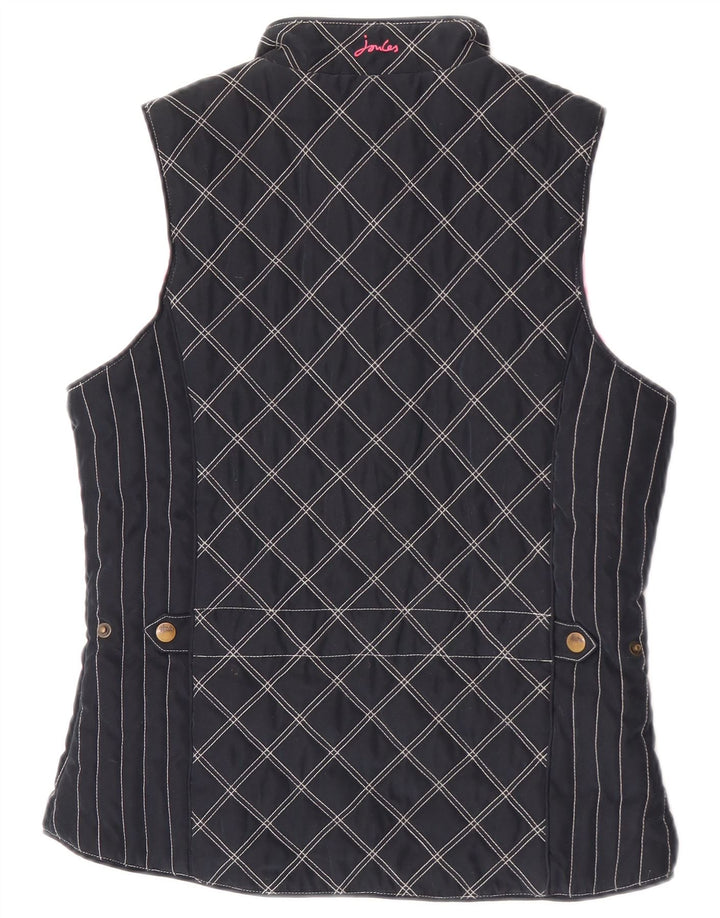 Chaleco acolchado para mujer Joules UK 40 Small Azul marino Argyle/Diamond Poliéster