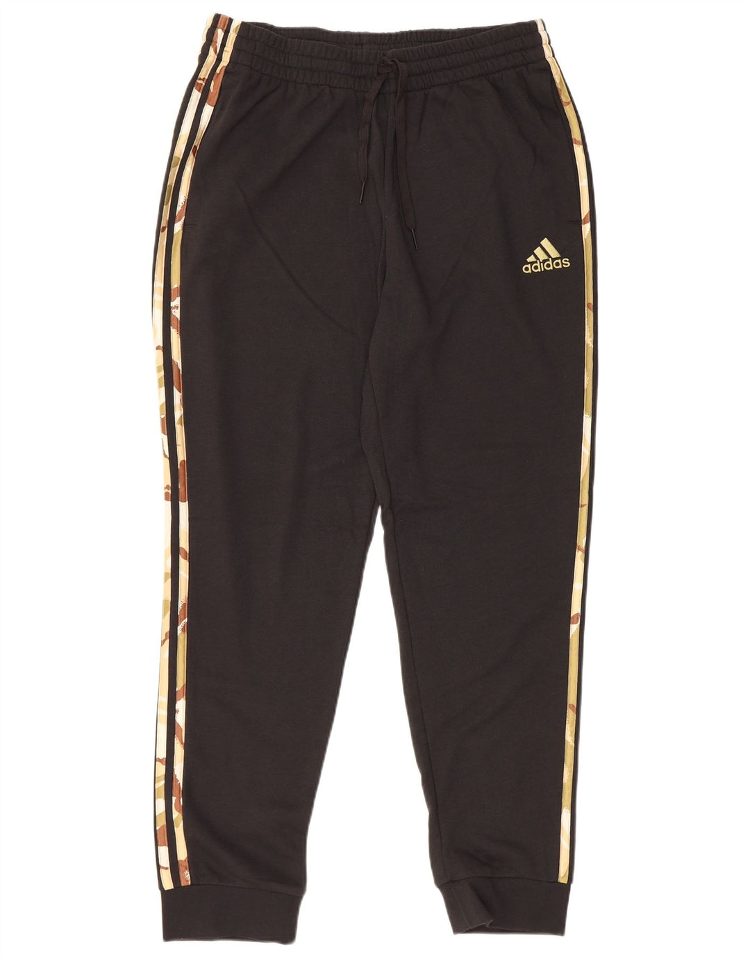 ADIDAS Hombre Chándal Pantalones Joggers Grande Negro Camuflaje Algodón