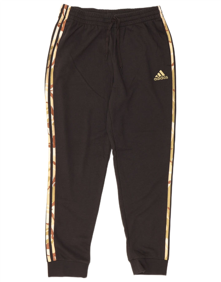 ADIDAS Hombre Chándal Pantalones Joggers Grande Negro Camuflaje Algodón