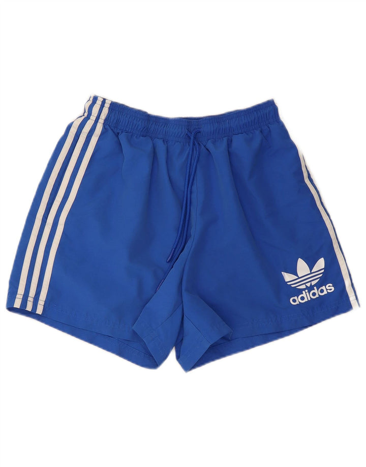 Pantalón Corto Deportivo Adidas Hombre Azul Medio Poliéster