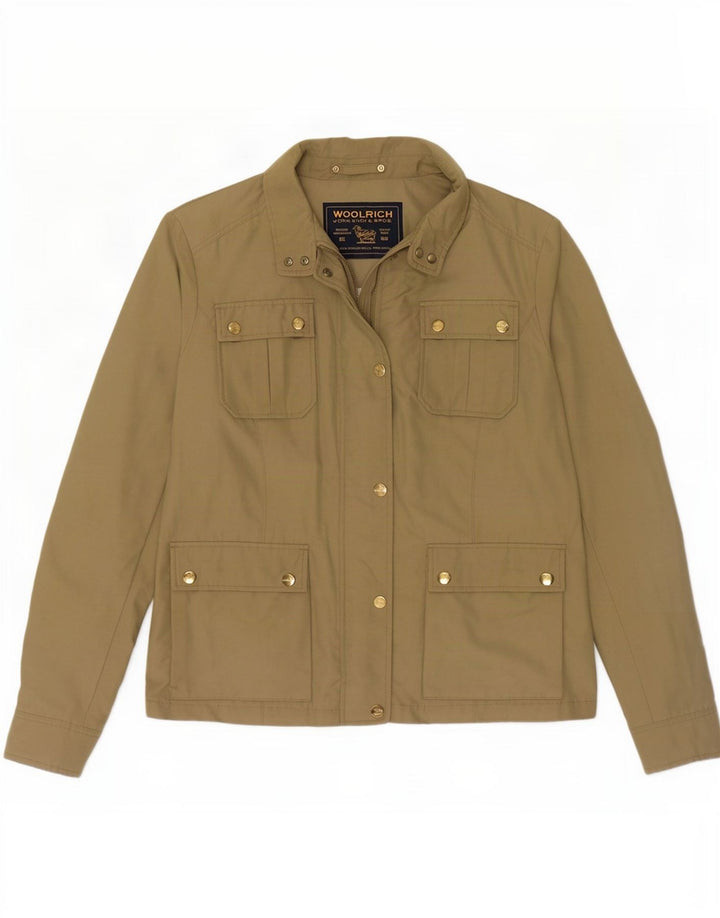 Woolrich Chaqueta utilitaria para mujer Reino Unido 44 Algodón caqui mediano