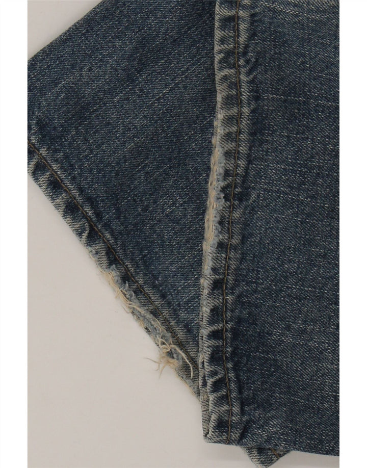 Armani Jeans rectos desgastados para hombre W34 L32 Algodón azul