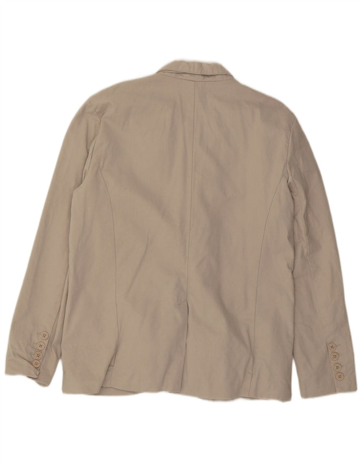 French Connection Chaqueta tipo blazer de 2 botones para hombre UK 42 XL Algodón beige