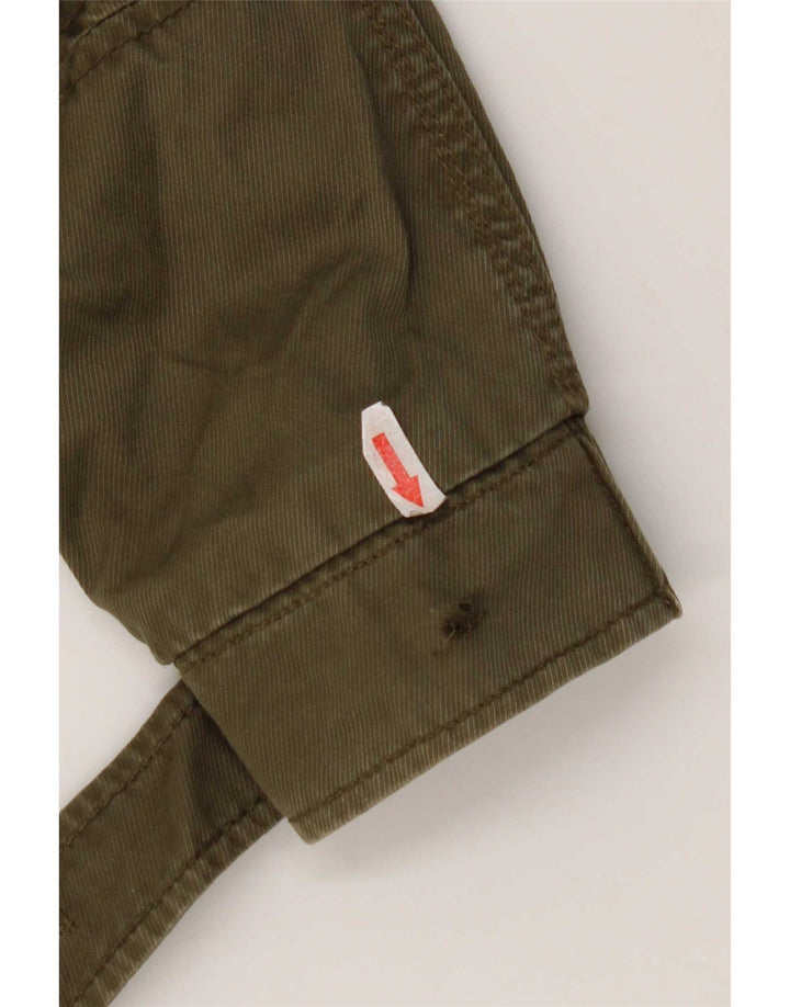 Esprit Parka con capucha para mujer UK 8 Small Algodón caqui