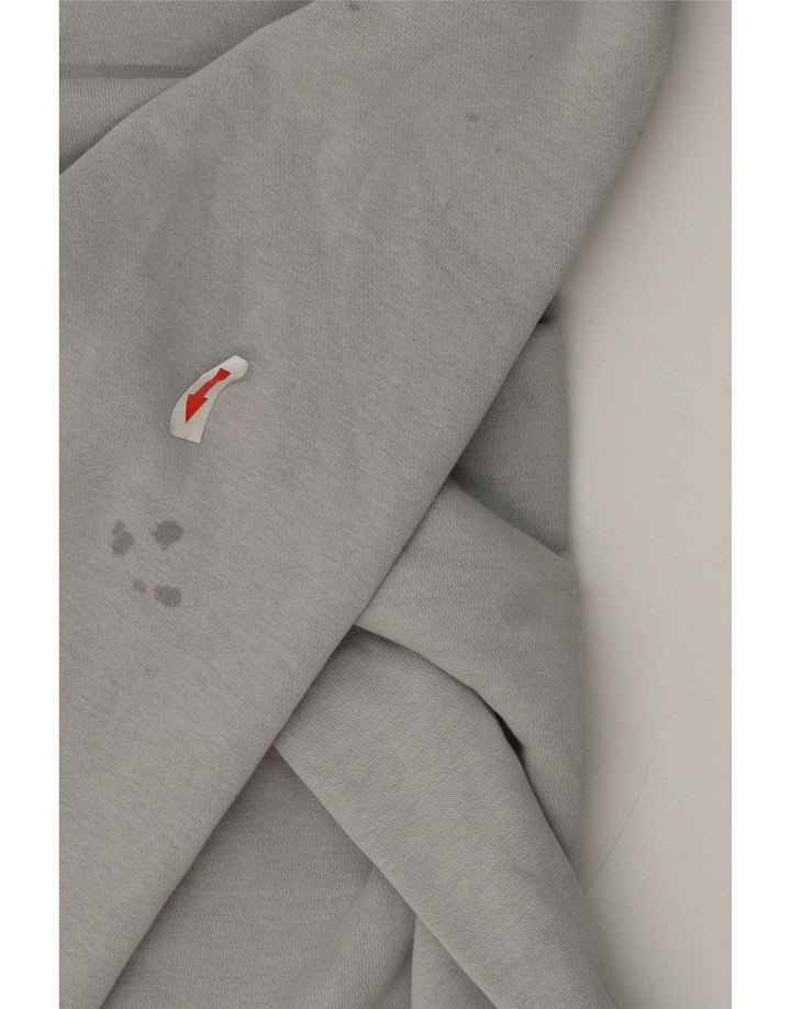Nike Sudadera con gráfico y diseño tipo jersey de algodón en bloques de color gris grande para hombre