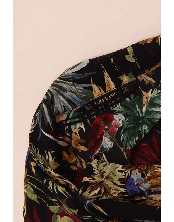 Zara Mujer Mono UK 44 Mediano Multicolor Floral Hawaiano