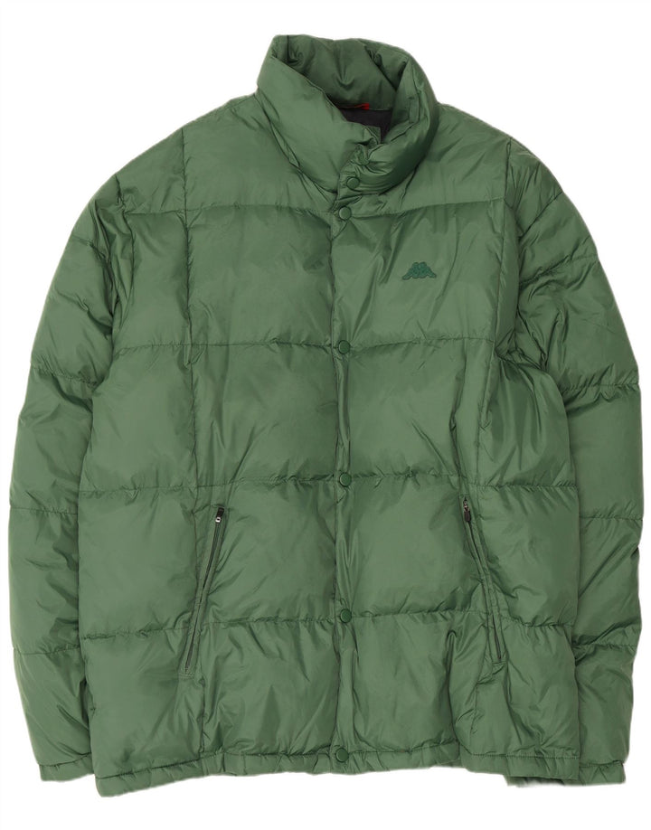 Kappa Chaqueta Acolchada Hombre UK 46 3XL Verde Poliamida