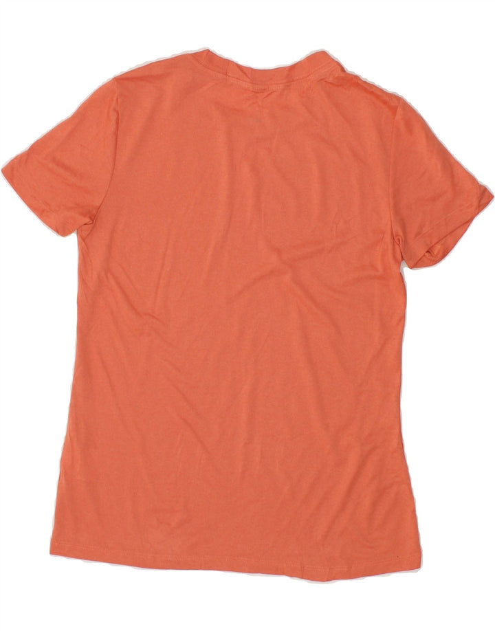 NIKE Womens T-Shirt Top UK 10 Small Orange Polyester Vintage Nike and Second-Hand Nike from Messina Hembry 