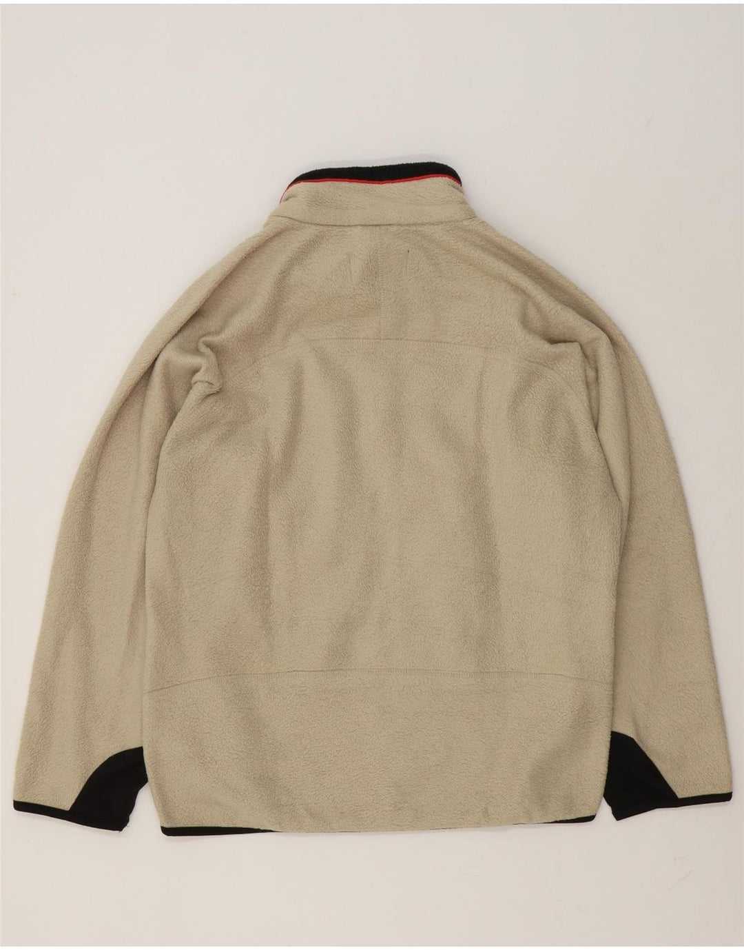 Fila Chaqueta polar para hombre UK 36 Small Beige Colorblock Poliéster