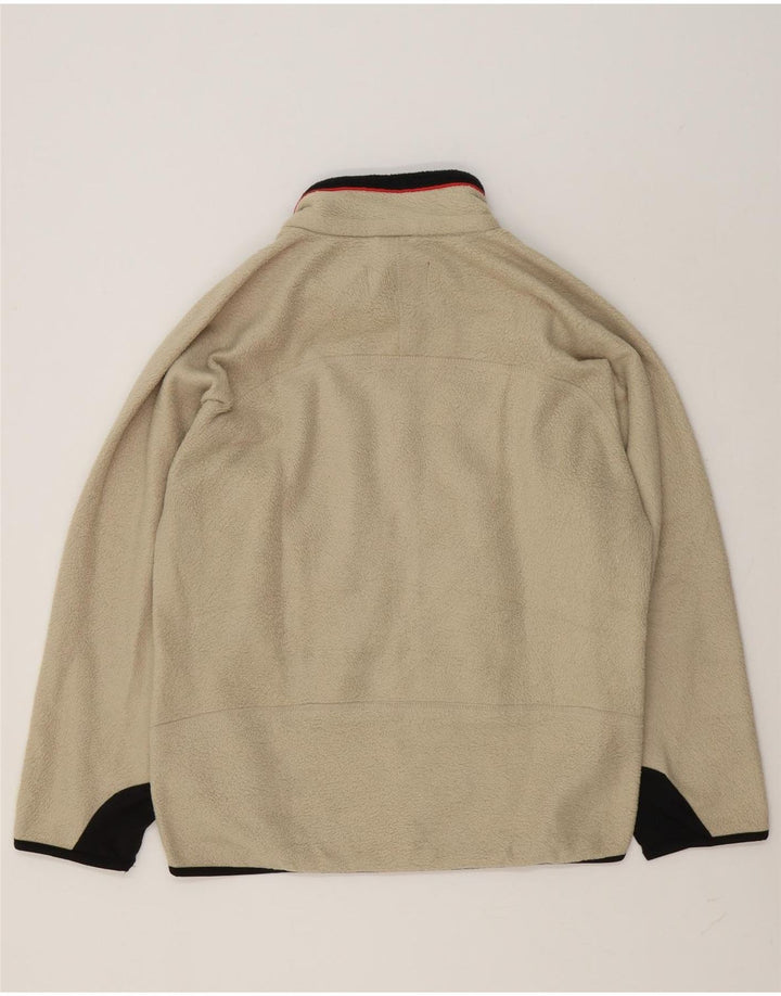 Fila Chaqueta polar para hombre UK 36 Small Beige Colorblock Poliéster