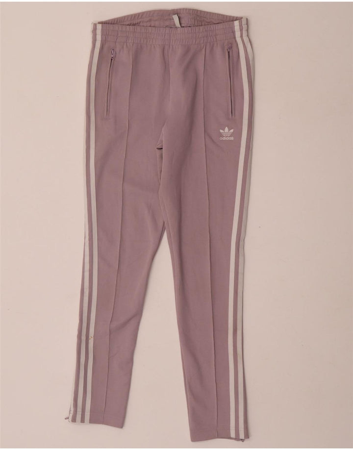 Adidas Pantalones de chándal para mujer UK 8 Small Púrpura Poliéster