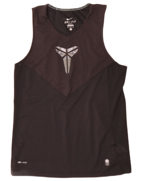 Nike Hombre Graphic Vest Top Medium Negro Poliéster Deportes