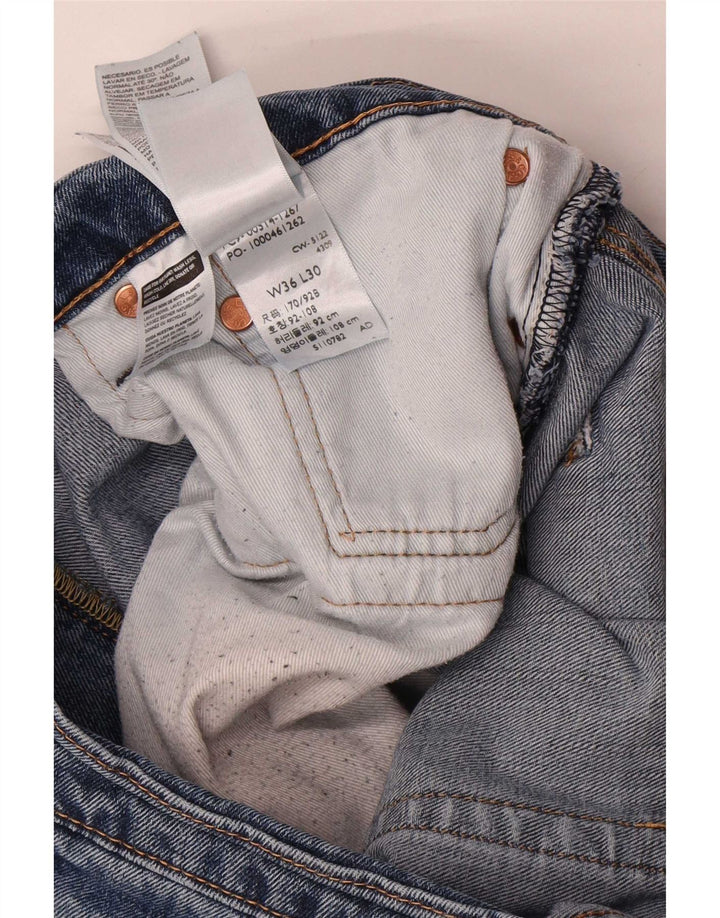 Levi's Hombre 514 Vaqueros Rectos W36 L30 Algodón Azul