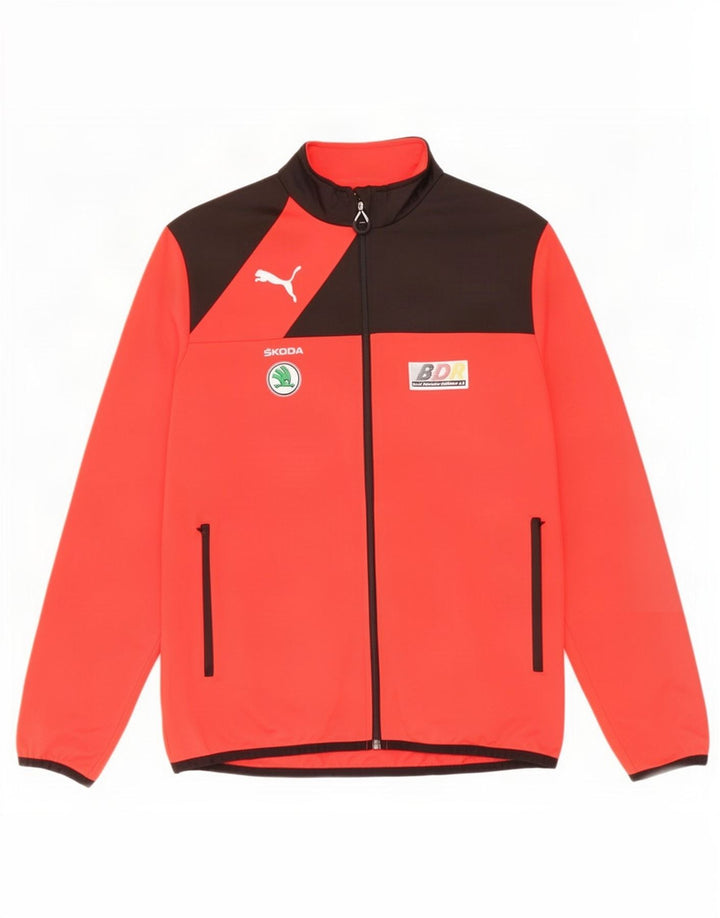 Puma Chaqueta De Chándal Con Gráfico Deutshland Para Hombre Rojo Medio Colorblock
