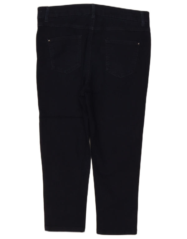 Marks & Spencer Vaqueros recortados para mujer UK 40 Large W34 L22 Azul marino