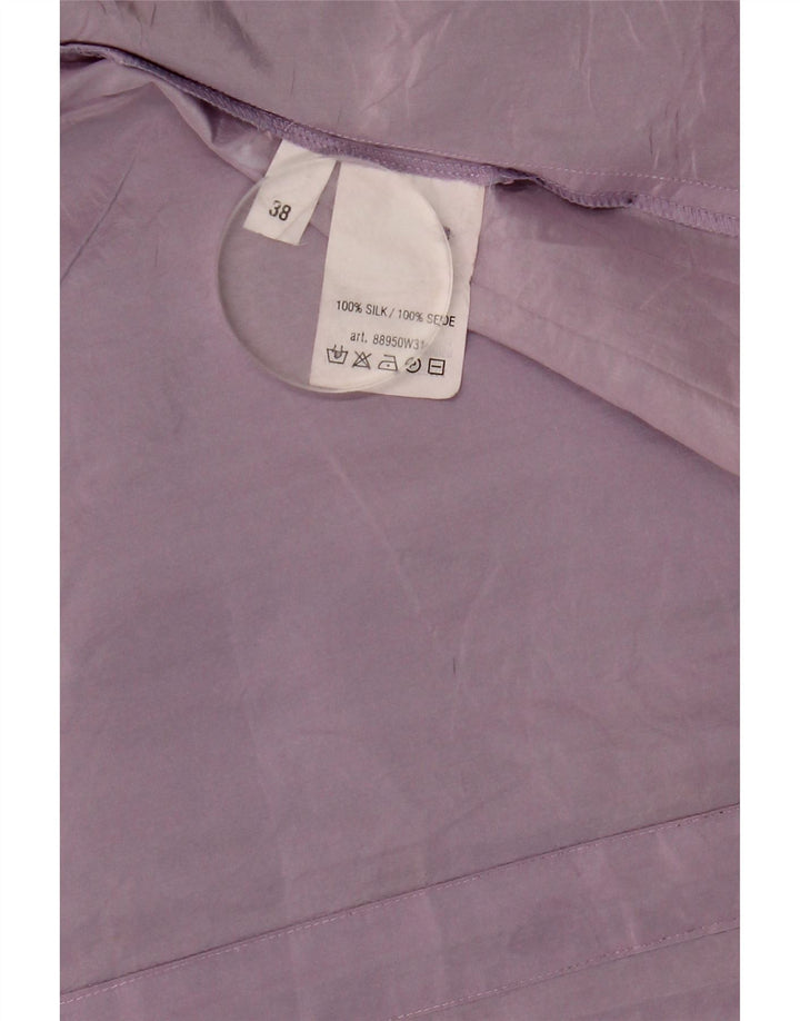 Repetir Blusa Camisera Mujer EU 38 Seda Mediana Púrpura