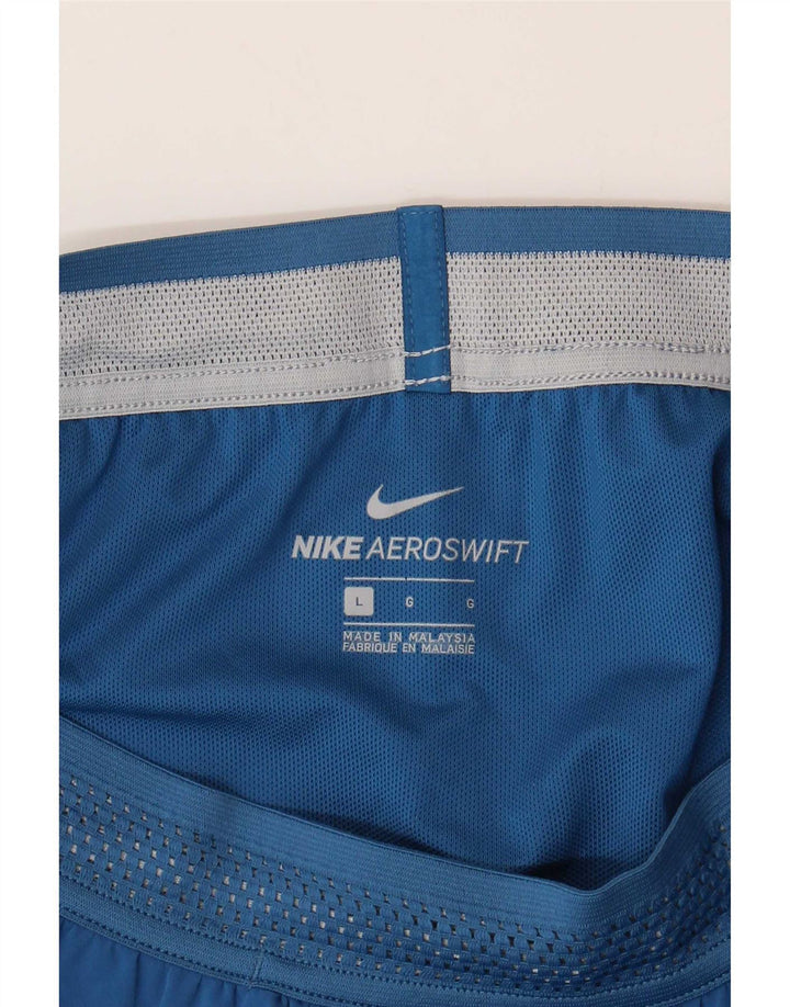 Nike - Pantalones cortos deportivos para hombre, nailon azul grande