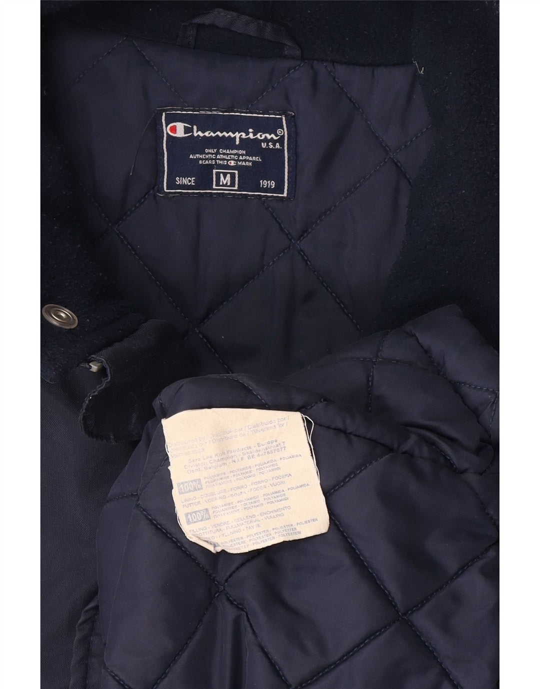 Champion Chaqueta cortavientos para hombre UK 38 Medium Azul marino Poliamida