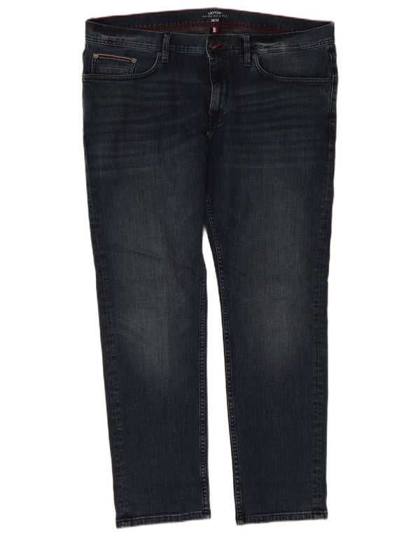 Tommy Hilfiger Vaqueros ajustados Layton para hombre W38 L30 Algodón azul