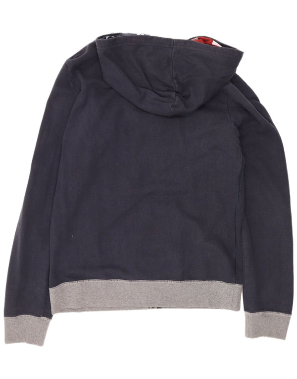 Converse Hombre Graphic Zip Sudadera con capucha XL Azul Marino Colorblock Algodón