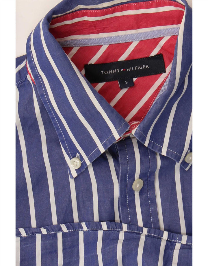 Camisa Tommy Hilfiger Hombre Small Azul Rayas