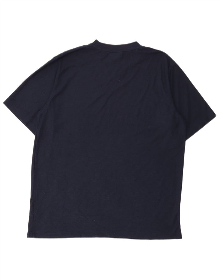 Camiseta Umbro Hombre Top XL Azul Marino Poliéster
