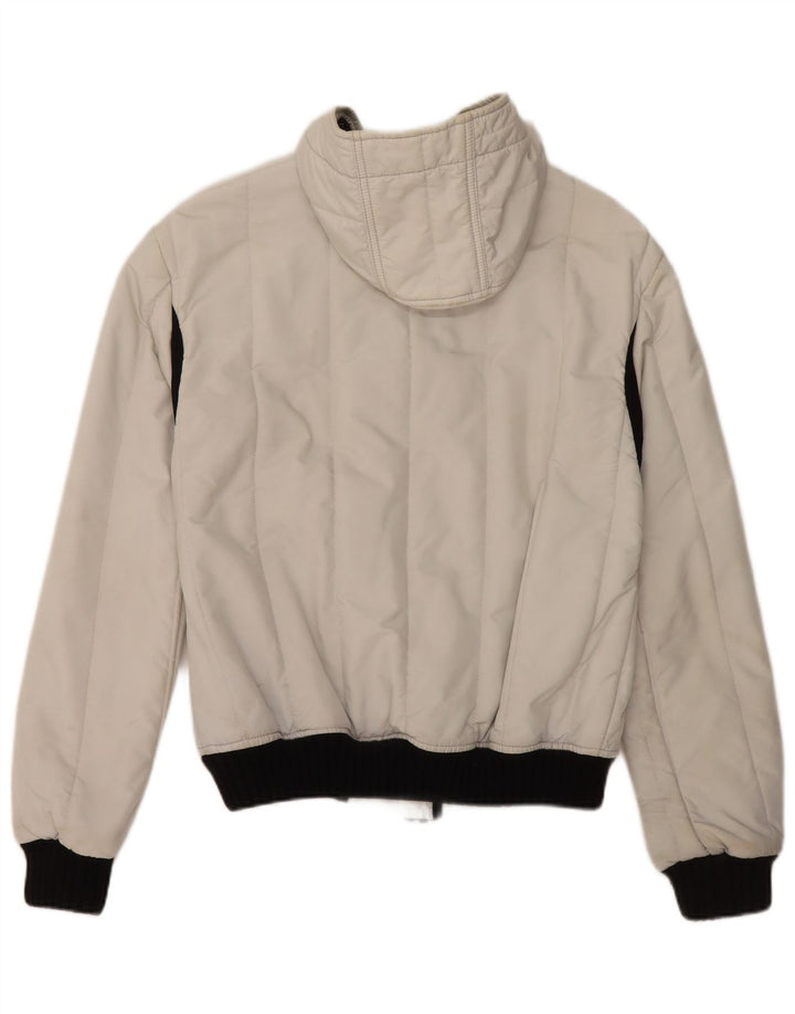 REFRIGIWEAR Chaqueta bomber con capucha para mujer UK 14 Mediana Poliamida blanca